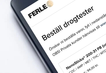 Beställ drogtester